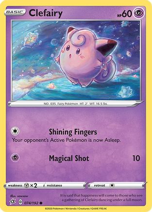 Clefairy 074/192 SWSH02 Rebel Clash - Common