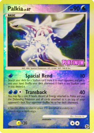 Palkia 026/106 - Reverse Holofoil Burger King Promos - Promo