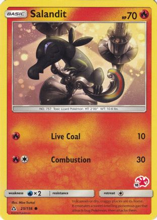 Salandit (#18 Charizard Stamped) 025/156 Battle Academy - Promo