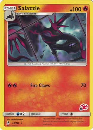 Salazzle (#23 Charizard Stamped) 034/236 Battle Academy - Promo
