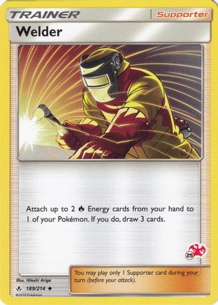 Welder (#25 Charizard Stamped) 189/214 Battle Academy - Promo