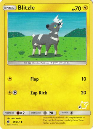 Blitzle (#45 Pikachu Stamped) 081/214 Battle Academy - Promo