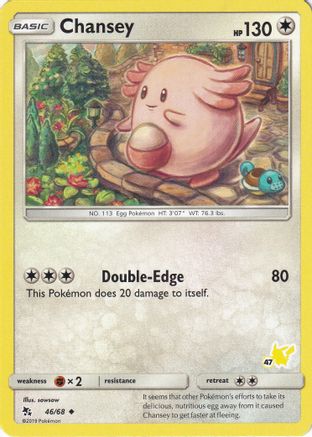 Chansey (#47 Pikachu Stamped) 046/68 Battle Academy - Promo
