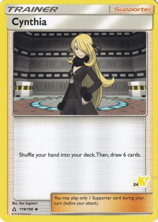 Cynthia (#24 Pikachu Stamped) 119/156 Battle Academy - Promo