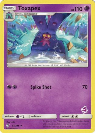 Toxapex (Mewtwo Stamped) 097/236 Battle Academy - Promo