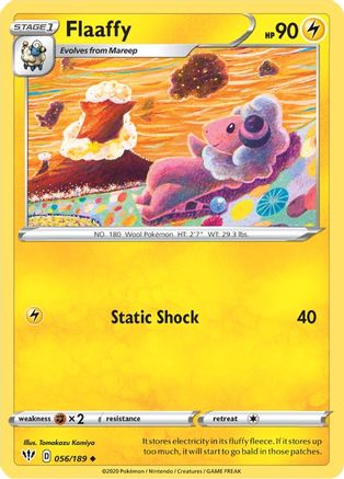 Flaaffy 056/189 SWSH03 Darkness Ablaze - Uncommon