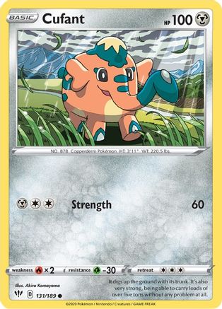 Cufant 131/189 SWSH03 Darkness Ablaze - Common