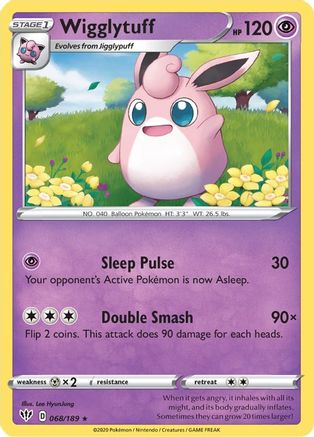 Wigglytuff 068/189 SWSH03 Darkness Ablaze - Rare
