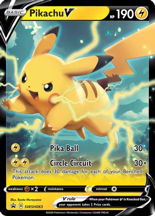 Pikachu V SWSH063 - Holofoil SWSH Sword & Shield Promo Cards - Promo