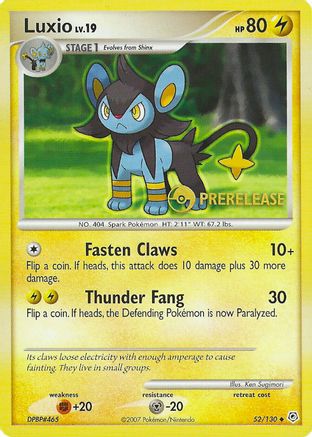 Luxio (Prerelease) 052/130 Nintendo Promos - Promo