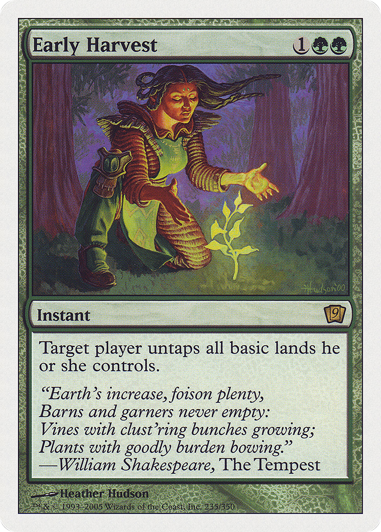 Early Harvest (9ED-235★) - 9th Edition