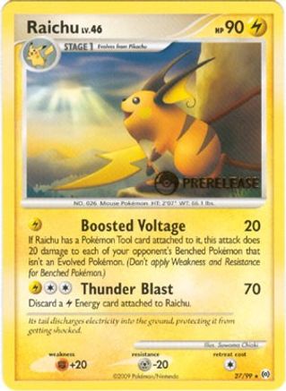 Raichu (Prerelease) 027/99 Nintendo Promos - Promo