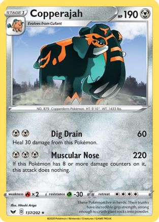 Copperajah (Non-Holo Gamestop Exclusive) 137/202 Blister Exclusives - Promo