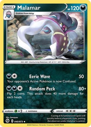 Malamar 045/73 - Reverse Holofoil Champions Path - Uncommon