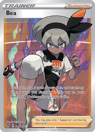 Bea (Full Art) 180/185 - Holofoil SWSH04 Vivid Voltage - Ultra Rare