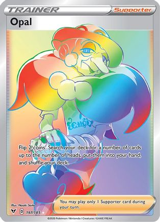Opal (Secret) 197/185 - Holofoil SWSH04 Vivid Voltage - Secret Rare