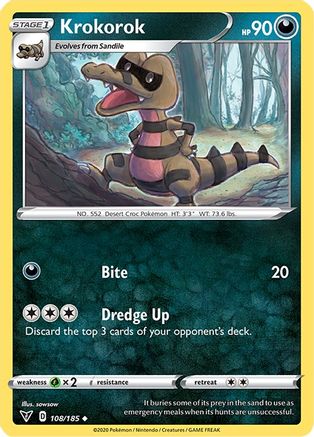 Krokorok 108/185 SWSH04 Vivid Voltage - Uncommon