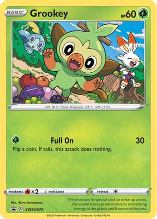 Grookey SWSH070 - Holofoil SWSH Sword & Shield Promo Cards - Promo