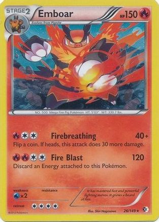 Emboar (Cosmos Holo) 026/149 - Holofoil Blister Exclusives - Promo