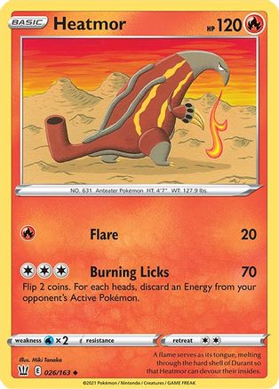 Heatmor 026/163 SWSH05 Battle Styles - Uncommon