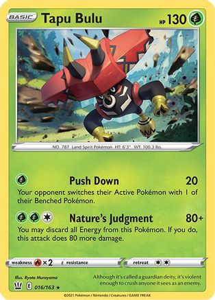 Tapu Bulu 016/163 Deck Exclusives - Rare