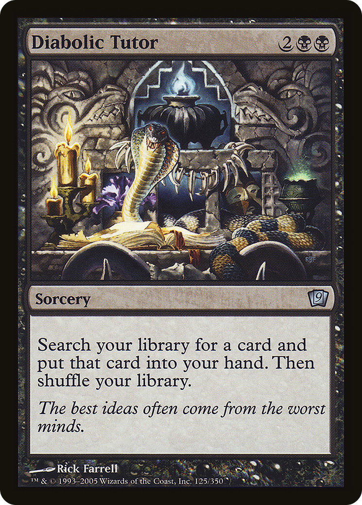 Diabolic Tutor (9ED-125★) - 9th Edition Foil