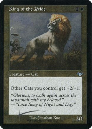 King of the Pride (Retro Frame) (Foil Etched) (MH1-004) - Modern Horizons Foil