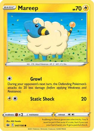 Mareep 047/198 SWSH06 Chilling Reign - Common