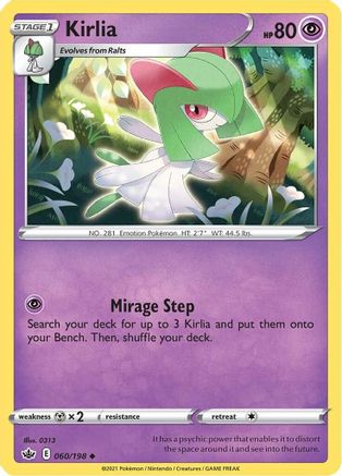 Kirlia 060/198 SWSH06 Chilling Reign - Uncommon