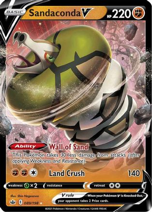 Sandaconda V 089/198 - Holofoil SWSH06 Chilling Reign - Ultra Rare