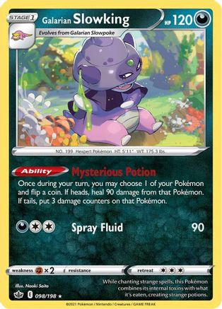 Galarian Slowking 098/198 - Holofoil SWSH06 Chilling Reign - Holo Rare