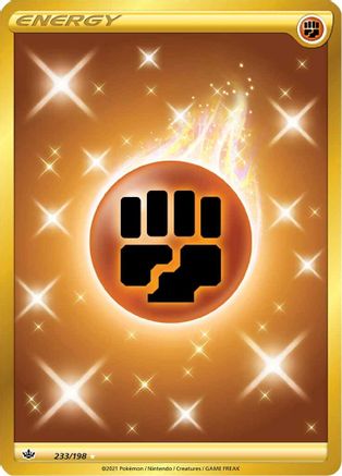Fighting Energy (Secret) 233/198 - Holofoil SWSH06 Chilling Reign - Secret Rare