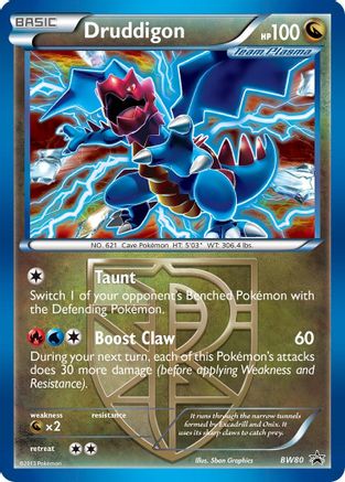 Druddigon (Team Plasma) (Team Plasma) - BW80 BW80 - Holofoil Black and White Promos - Promo