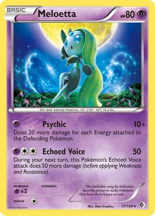 Meloetta (Boundaries Crossed) 077/149 Deck Exclusives - Rare