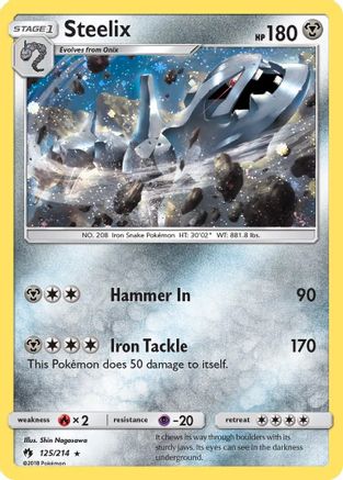 Steelix (Cosmos Holo) 125/214 - Holofoil Blister Exclusives - Promo