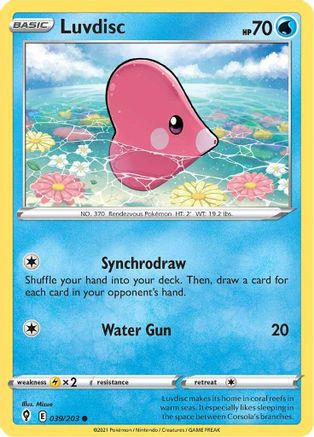 Luvdisc 039/203 SWSH07 Evolving Skies - Common