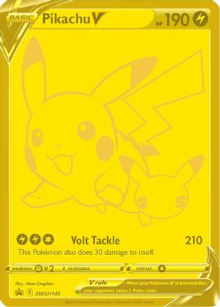 Pikachu V SWSH145 - Holofoil SWSH Sword & Shield Promo Cards - Promo