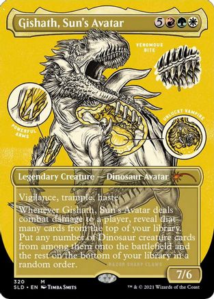 Gishath, Sun's Avatar (Foil Etched) (SLD-320) - Secret Lair Drop Series Foil