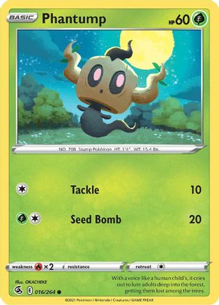Phantump 016/264 SWSH08 Fusion Strike - Common