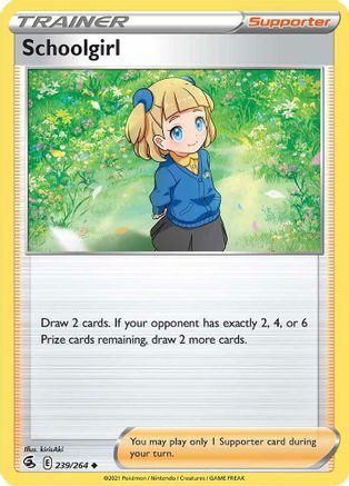 Schoolgirl 239/264 - Reverse Holofoil SWSH08 Fusion Strike - Uncommon