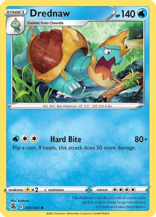 Drednaw 081/264 SWSH08 Fusion Strike - Uncommon