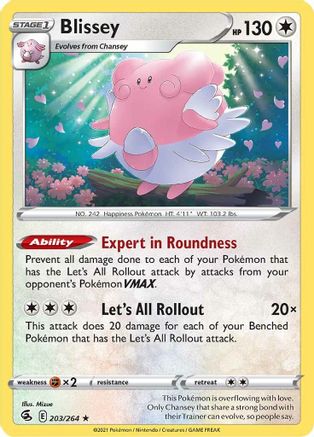 Blissey 203/264 SWSH08 Fusion Strike - Rare