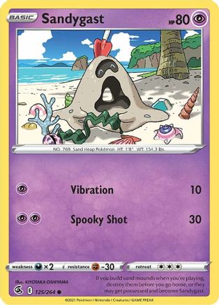 Sandygast 125/264 SWSH08 Fusion Strike - Common