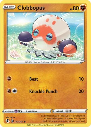 Clobbopus 152/264 SWSH08 Fusion Strike - Common