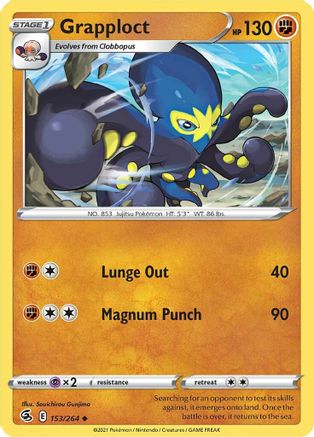 Grapploct 153/264 SWSH08 Fusion Strike - Uncommon