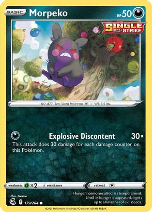 Morpeko (179) (179) 179/264 SWSH08 Fusion Strike - Common