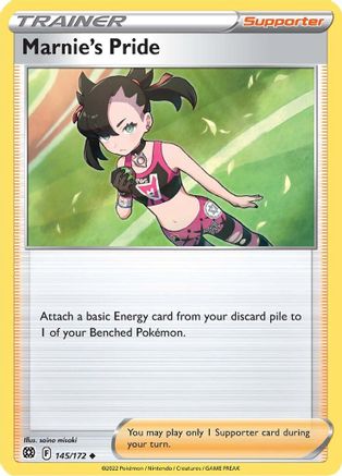 Marnie's Pride 145/172 - Reverse Holofoil SWSH09 Brilliant Stars - Uncommon