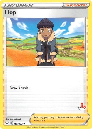 Hop (#57 Cinderace Stamped) 165/202 Battle Academy 2022 - Promo