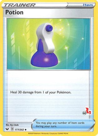 Potion (#42 Cinderace Stamped) 177/202 Battle Academy 2022 - Promo