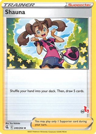 Shauna (#50 Cinderace Stamped) 240/264 Battle Academy 2022 - Promo